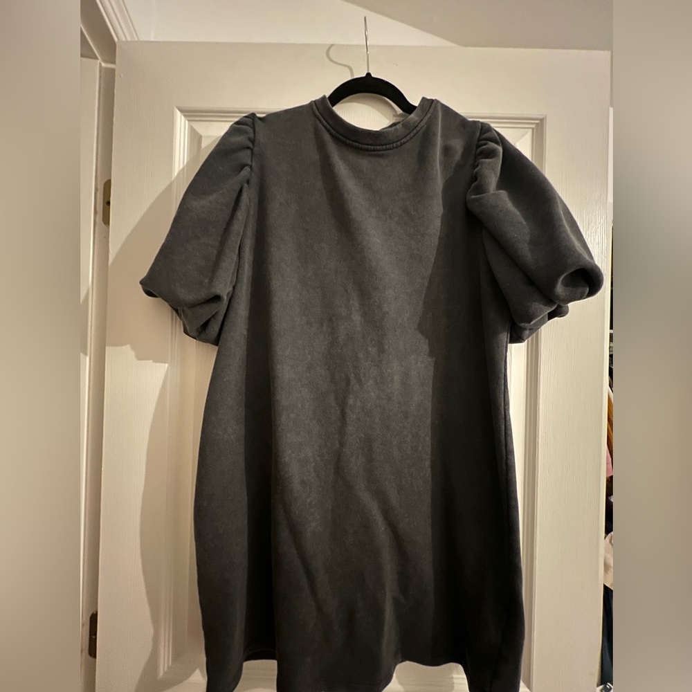 Nasty gal cotton puff sleeve shirt dress